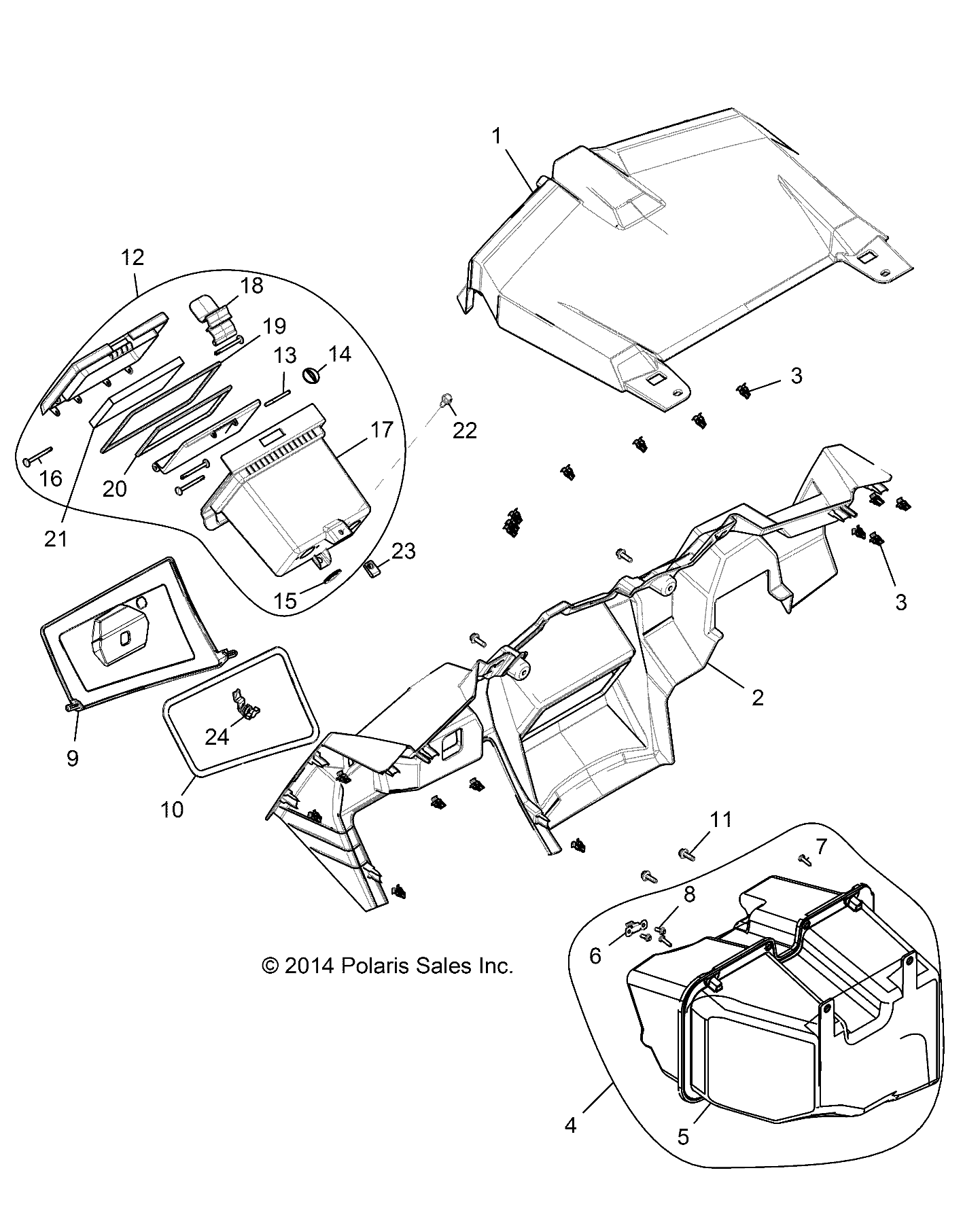 BODY, DASH AND GLOVEBOX - Z15VDE99FV (49RGRDASH151KEU)